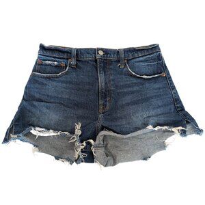 Abercrombie & Fitch The Cutoff Short High Rise Women 28/6 Blue Denim Jean